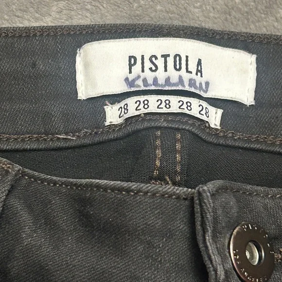 PISTOLA KEATON HIGH RISE STRAIGHT JEANS Size 28 Black color - Picture 8 of 10